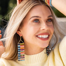 Load image into Gallery viewer, Brook Horizontal Stripe Fringe Earring $33