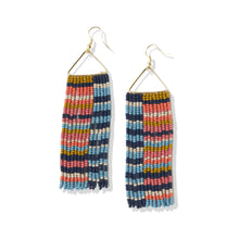 Load image into Gallery viewer, Brook Horizontal Stripe Fringe Earring $33