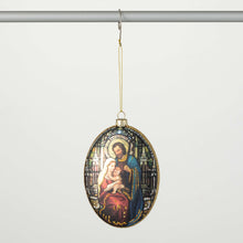 Load image into Gallery viewer, Nativity Glitter Ornament $12