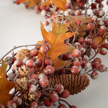 Load image into Gallery viewer, Rustic Fall Berry Leaf Garland $65