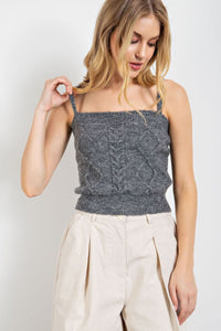 Knitted Sweater Tank Top