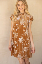 Load image into Gallery viewer, Floral Sequence Tie Dress  $59
