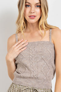 Knitted Sweater Tank Top