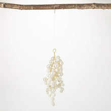 Load image into Gallery viewer, Pearl Cluster Drop Ornament $15
