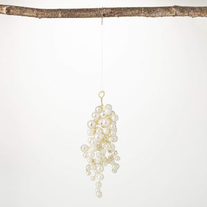 Pearl Cluster Drop Ornament $15