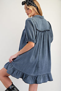 Washed Denim Dress
