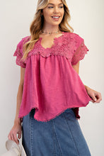 Load image into Gallery viewer, Hot Pink Flower Shirt

